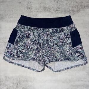 Athleta Girls Record Breaker‎ Shorts Print Size M 8-10 3inch